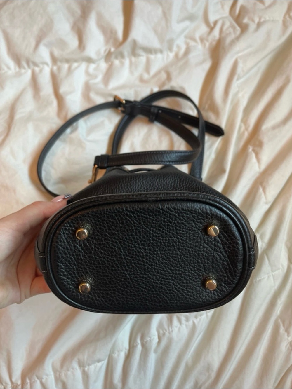 Black with gold accents Coach bag. - Picture 5 of 5